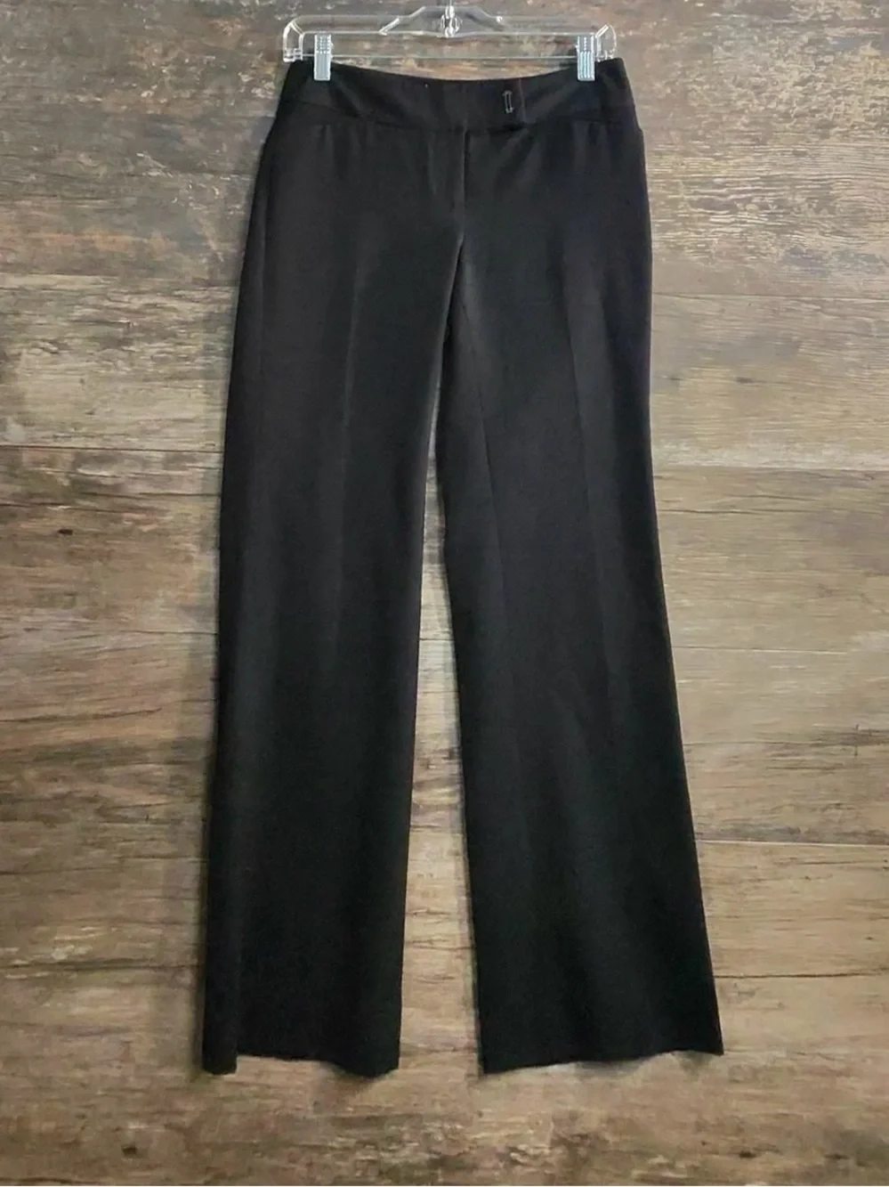 White House Black Market Black Wide-Leg Dress Pants